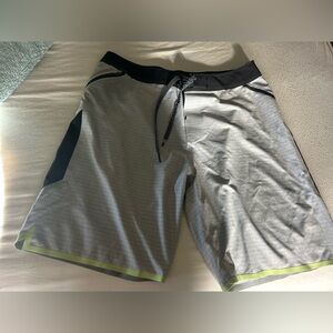 Rip Curl Athletic Shorts in Gray and Black